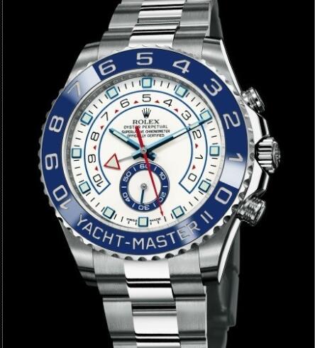 Rolex Watches Oyster Perpetual Yacht-Master II 116680 Steel - Matt White Lacquer - Steel Bracelet